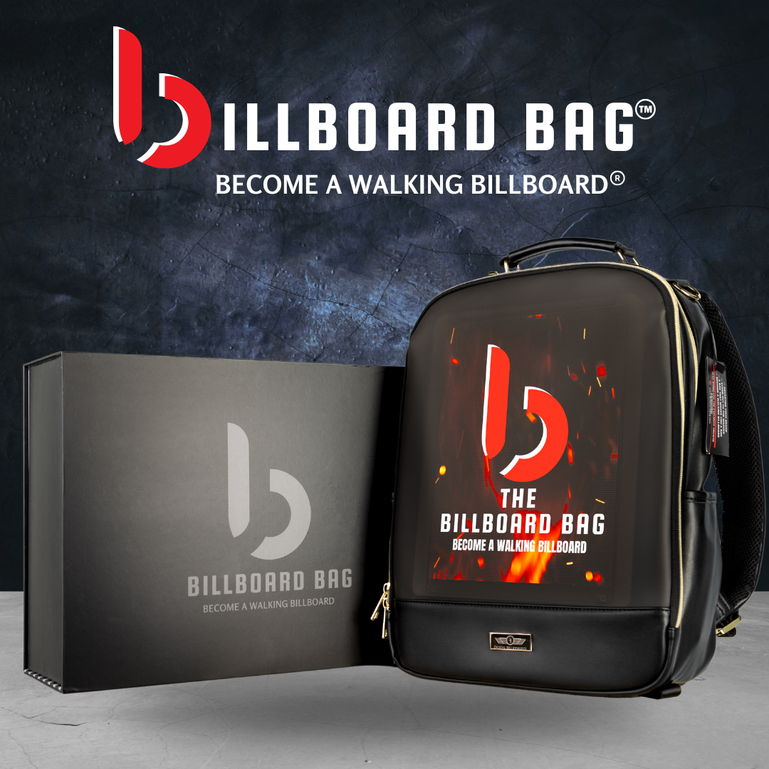 NOIR LUXE™ LED BACKPACK – BILLBOARD BAG®